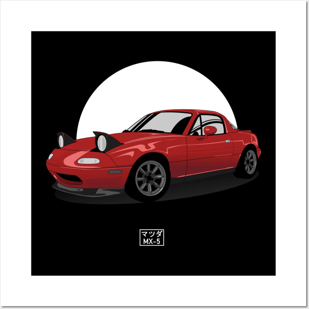 Mazda mx-5 NA Wall Art by Cero